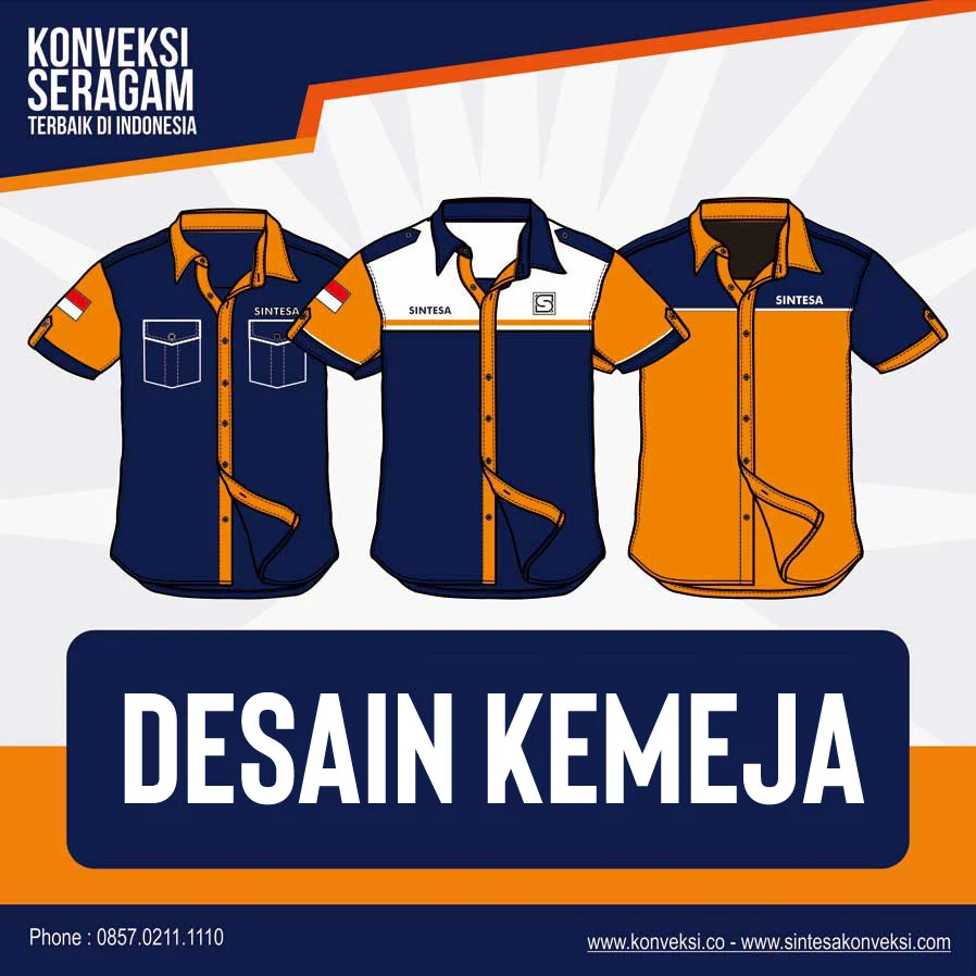 23+ Desain Kemeja Seragam, Baju Kerja PDH, Kantor, Komunitas