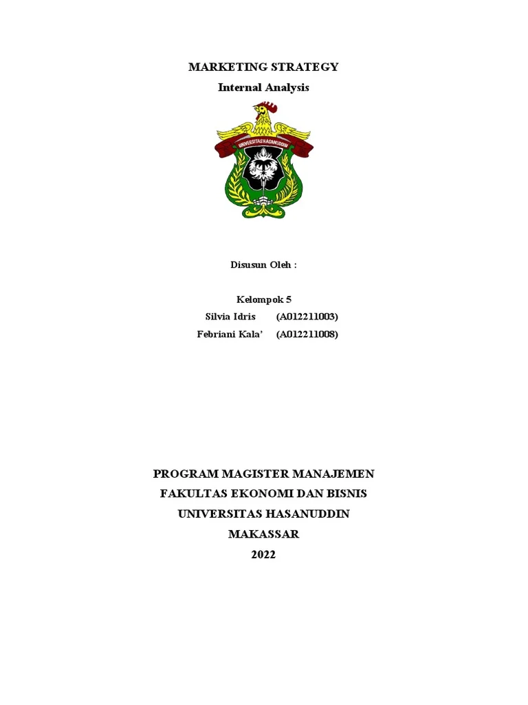 Analisis Internal Strategi Pemasaran | PDF