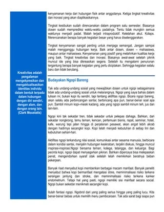 Antara kreativitas, piknik dan ngopi bareng | PDF