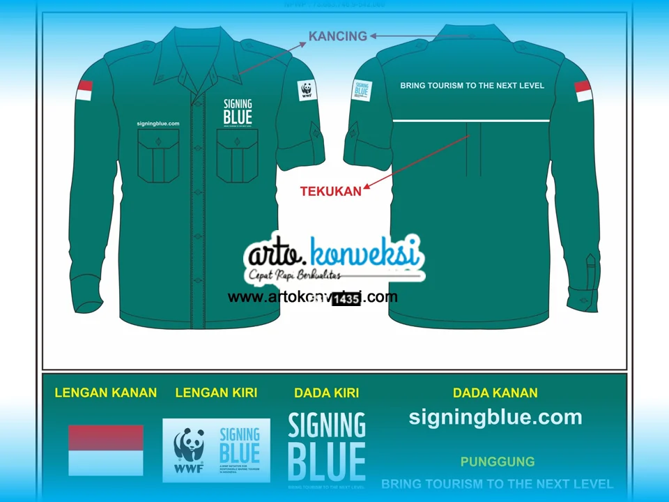 Desain Kemeja PDH Organisasi | Thể thao