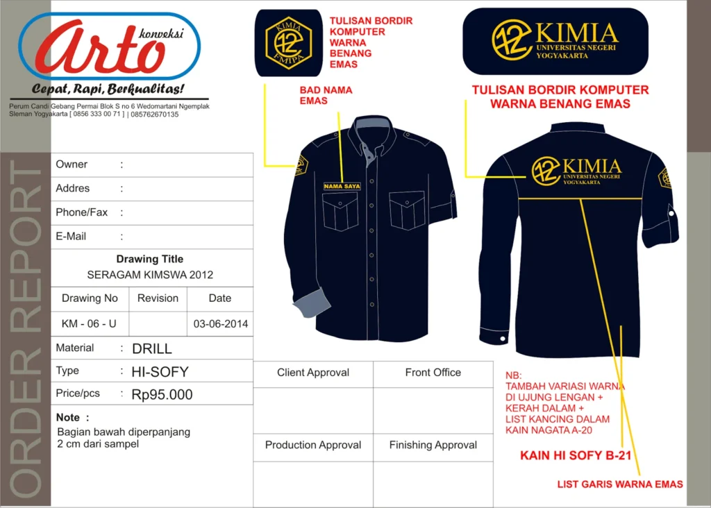 Download 100+ Desain Kemeja Organisasi, PDL, PDH, Korsa, Kemeja