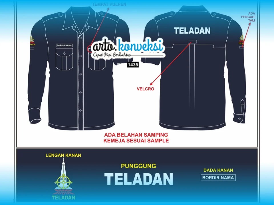 Download 100+ Desain Kemeja Organisasi, PDL, PDH, Korsa, Kemeja