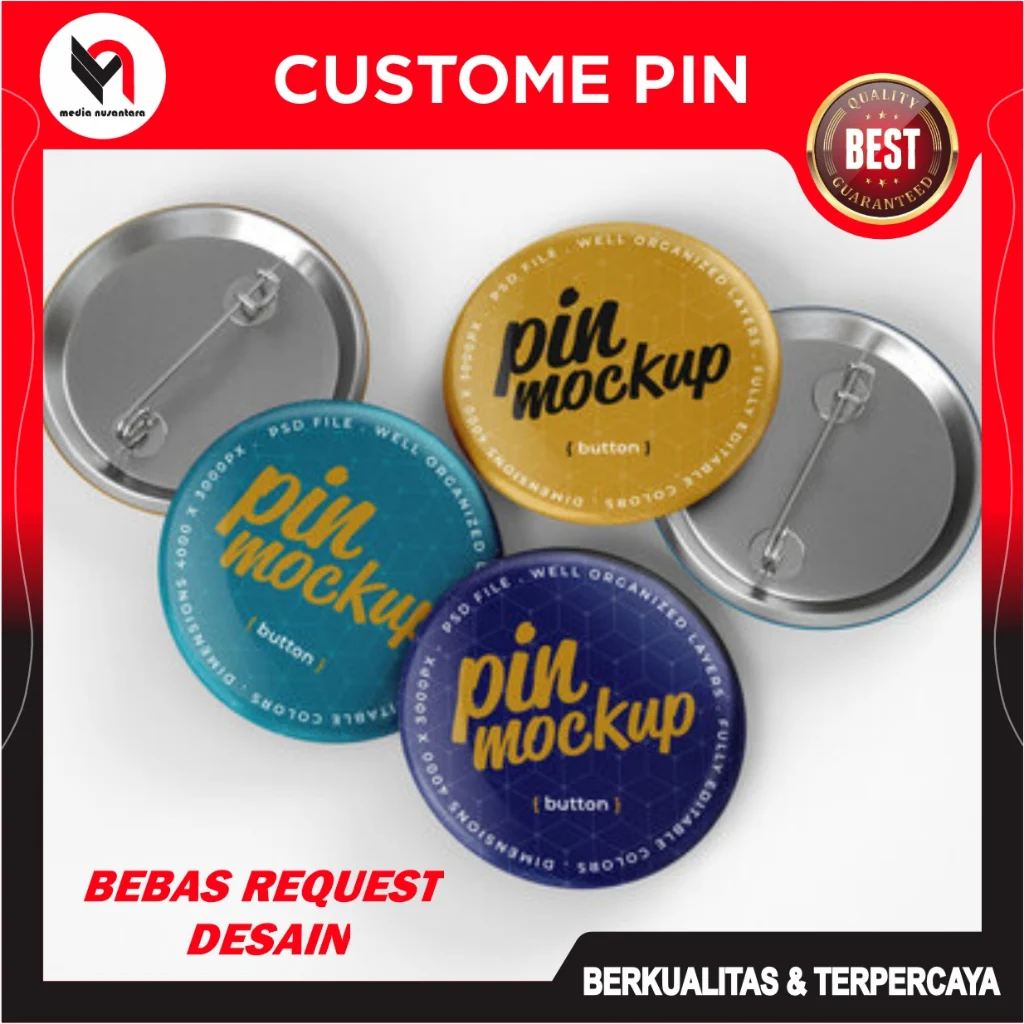Jual PIN Custome Bebas Desain Pin Peniti Pin Souvenir Pin Komunitas