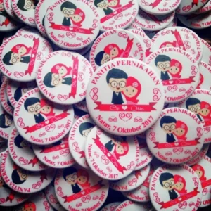 Jual PIN Organisasi /Souvenir Pin /Pin Pernikahan Ukuran 58mm | Shopee