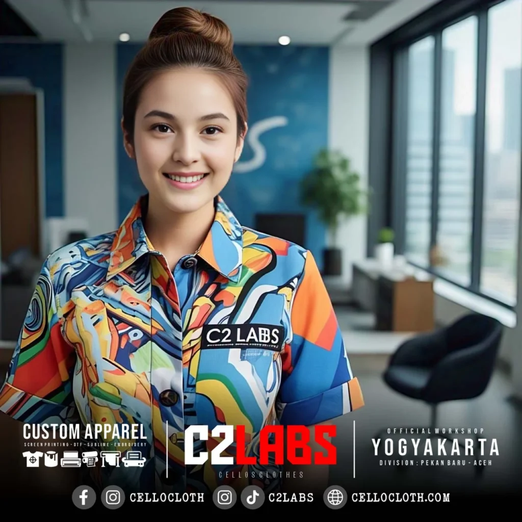 Kemeja Printing Jogja – Seragam Visual Keren untuk Tim Kreatif • C2 LABS